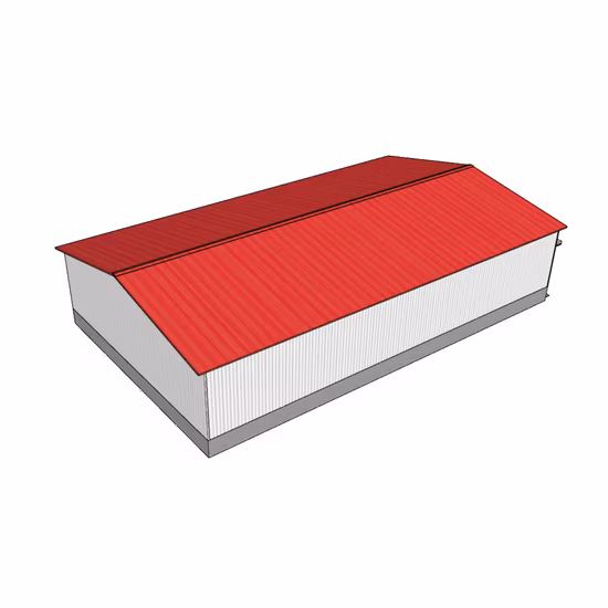 금속건축자재와 강철로 만든 조립식 건축구조물