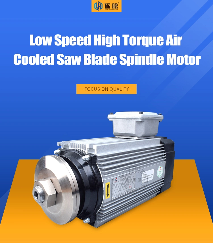 Low Speed High Torque 1.1kw 2.2kw 3kw 4kw 5.5kw 6kw 7.5kw 15kw 1000rpm 1500rpm 3000rpm 6000rpm 220V 380V Air Cooled Saw Web Saw Bit Saw Blade Spindle Motor