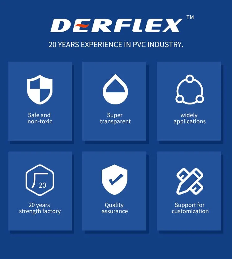 Derflex Flexible Vinyl Strip Door Curtains PVC Roll Materials