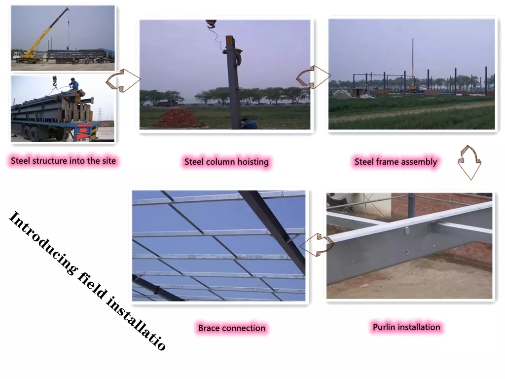 Low Cost Metal Buildings Workshop Hangar Steel Frame Prefabricated Steel Structure Warehouse